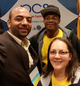 Bhaumik with a couple of our friends from Seaford School District