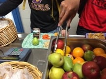 ME district taking fruit at lunch